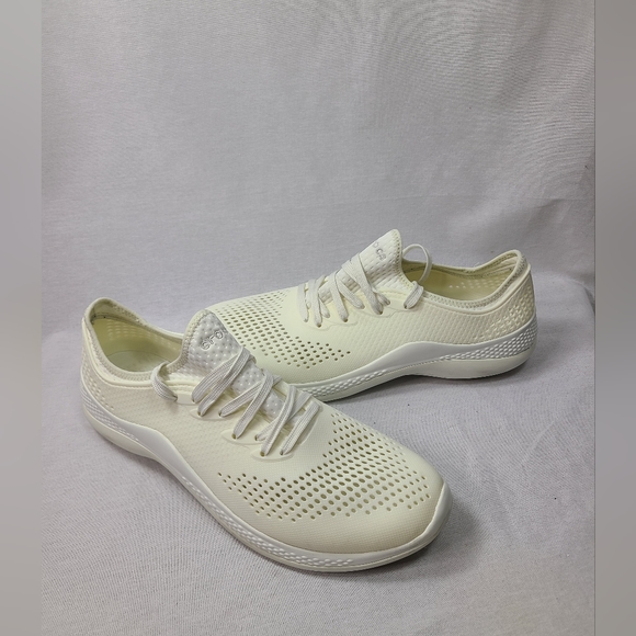 Crocs Literide 360 Pacer Almost White Ivory Mens size 12 - Picture 1 of 6